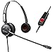 Dual Ear Headset Headphones + Adjustable Volume + Mute Control for Cisco IP Telephone 7931 7940 7960 7970 7962 7975 7961 7971 7960 M12 M22 and All 79xx Series