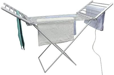Highlands Heated Clothes Dryer Indoor Airer Energy-Efficient Silver Rack