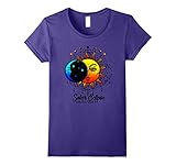 Womens Total Solar Eclipse 2017, Sun and Moon Ancient Design Medium Purple