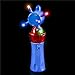 Paradise Treasures Light Up LED Orbiter Spinning Wand Hand Held Multi-Colored Wand