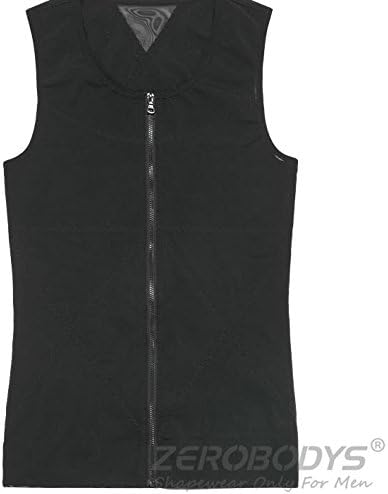 Powerful Compression Shaper Body Vest Slim Chest Belly Waist For Man Boobs Moobs (XL(fit weight 100-115KGS), black)