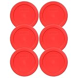 Pyrex 7200-PC Red Round 2 Cup Storage Lid for Glass Bowl (6, Red)