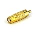 StarTech.com One-piece RCA to F Type Coaxial Cable - M/F - Gold-plated RCA to RG6 F Type Coax Cable Adapter (RCACOAXMF)