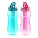 Unity Sports Water Bottle 2-Pack Multi-Pack - Easy Flip Straw & Ice Cooler - 2 Colors, Eastman Tritan, BPA-Free, Ergonomic Shape, 27oz (800mL)