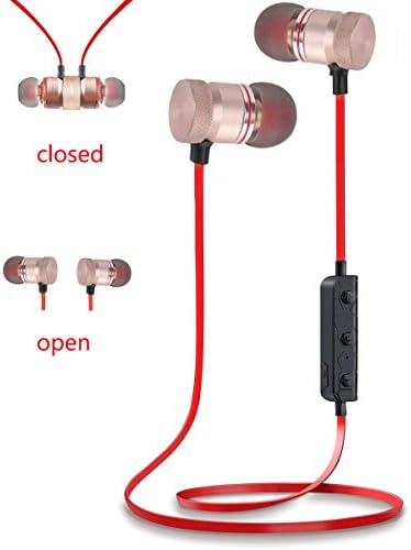 Wireless headphones, Bluetooth Headsets ZEAKKO Magnetic Earbuds In-Ear High Stereo Headsets for Workouts,IPX4 Grade Waterproof,cVc 6.0 Noise Cancelling for IPhone X 8 7 6 6S Plus Samsung