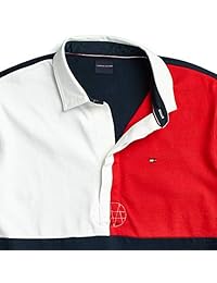 Tommy Hilfiger - Camiseta de rugby adaptativa para hombre con botones magnéticos de ajuste regular