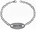 Max Petals - Type 2 Diabetes Medical Alert ID Stainless Steel Identification Bracelet with 9 Inch Chain