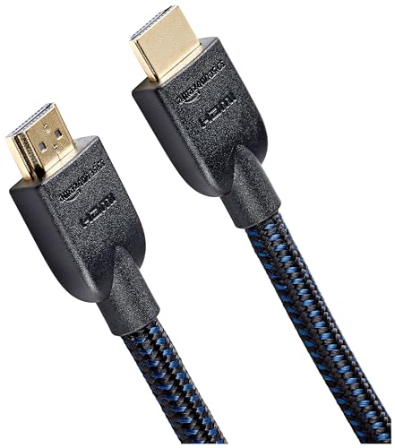 Amazon Basics High-Speed HDMI Cable (18Gbps, 4K/60Hz) - 15 Feet, Nylon-Braided for Television