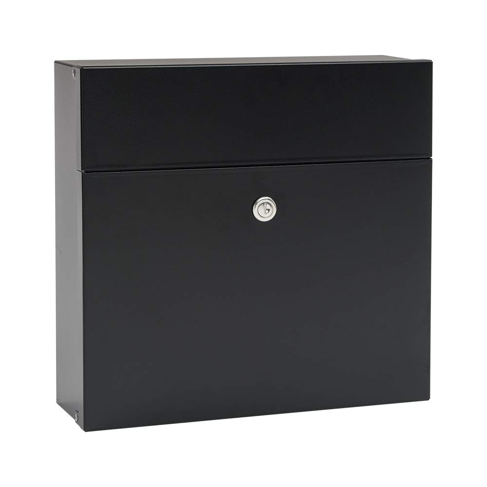 MEFA Serenade 161 161110DE Letterbox with Security Lock 400 x 350 x 140 mm Black