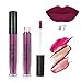 ALIVER 5 Pcs Matte Liquid Lipstick Waterproof Long-Lasting Pigmented Lip Gloss Set (#4.5.6.7.11)