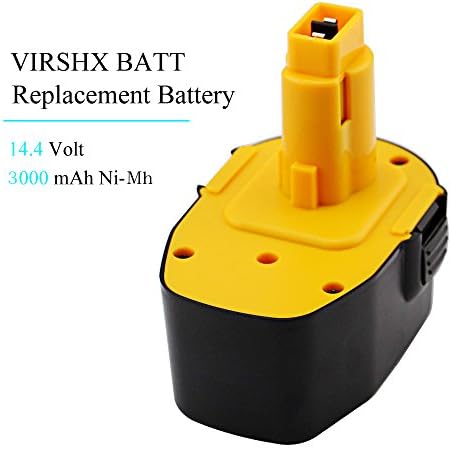 Replacement Battery for Dewalt 14.4V Battery 3000mAh Ni-MH DC9091 DW9091 DW9094 DW 9094 DC 9091 DE 9038 DE 9091 DE 9092 DC Series(VIRSHX BATT)