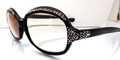 Pofs Amazing Vintage Rhinestone White Sunglasses Eyeglass Frames France 50s/60s Mod,Green/Red 3