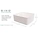 BINO T-Weave Woven Plastic Storage Basket, Medium (White)