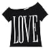 eshion Lady Women Letter Printed Backless Spaghetti Straps Crop Tops