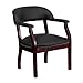 Flash Furniture Diamond Black LeatherSoft Conference Chair with Accent Nail Trim