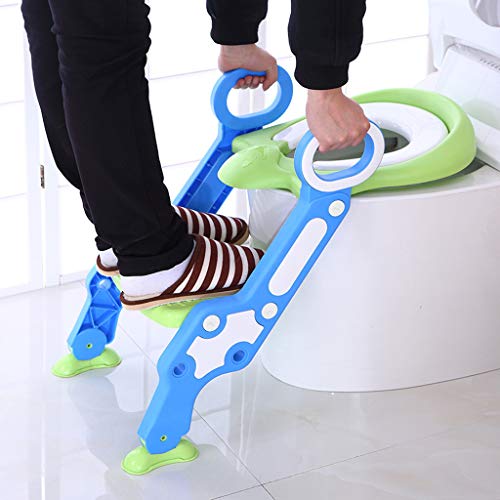 image for Fine Potty Training Seat, Toilet Training Seat with Non-Slip Step Stoo