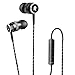 Inateck In-Ear Earphones Earbuds Headsets with Mic and Remote Dual Driver Noise-isolating, Multi Functionality Headphones with A/B Switch Modes for iOS and Android - Lacerta Black