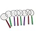 Magnifying Glasses Assorted Colors Handheld 4 1/4 Inch Magnifying Glasses Toys for Kids Party Favors Birthday Parties School (24 Pack)