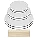 Cake Boards and Wooden Dowels, Set of 6 Cardboards Cake Circle Bases, 6,8, and 10 inch, 2 of Each Size, with 16 Dowels - Supplies for Two 3 Tier Cakes