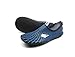 Water Sports Skin Shoes Adult Kids Slip On Aqua Barefoot Beach Socks Surf Pool Durable Outsole (US M:9.5-10, W:10.5-11, Navy)
