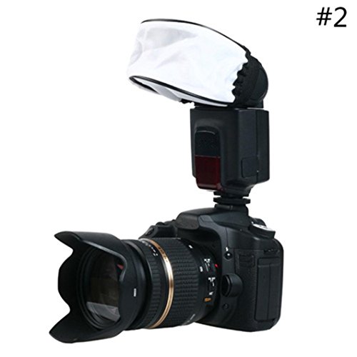 Inverlee New Universal Camera Flash Reflector Lamp Photo Diffuser External Softbox (B)