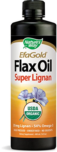 Nature's Way Organic Flax Oil, Super Lignan, 16 Ounce