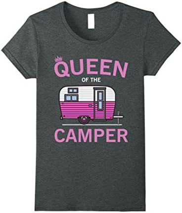 Women's Queen Of The Camper T-Shirt XL Dark Heather