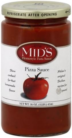 Mid's Pizza Sauce 16 Oz (Pack of 8)