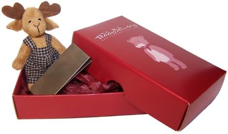 Quirky "Moose" Teddy Delivery With Chrome Plated Money Clip to Deliver Your Special Message.