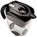 MAVEA Elemaris XL 9-Cup Water Filtration Pitcher, Black