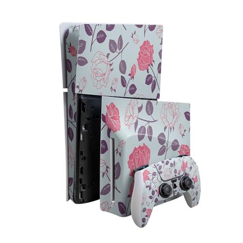 Skin Compatible with PlayStation 5 Slim Digital Edition Bundle + Disc Drive for…