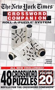 THE NEW YORK TIMES CROSSWORD COMPANION ROLL-A-PUZZLE REFILLS VOLUME #20