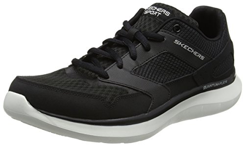 Skechers relaxed fit quantum flex hudzick mens sneakers black/whi…