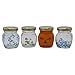 U Pack 2oz Glass Jar With Gold Lid For Honey Jam Spice pack of 24 sets