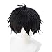Angels of Death Zack Isaac Foster Cosplay Wig Cosplay Costume Hair Black