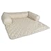 E-Living Store Pet Furniture Protector Non-Slip Water-Resistant Cover for Dogs and Cats with 3-Sided Bolster Soft Fabric – Medium, Beigethumb 1