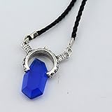 Mxnpolar Devil May Cry 5 Blue Necklace with Phone Charm Shaped As Bottle