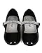 LITTLE ANGEL KELLY-767E Girl's Patten With Strap Ballet Flats, Color:BLACK