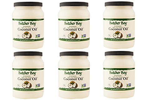 Butcher Boy 76Â°f 100% Pure Refined Coconut Oil 60 Oz. (60 Oz. x 6 Containers)