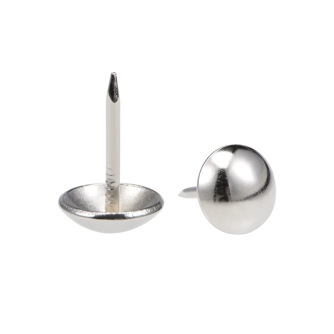 sourcing map Upholstery Nails Tack 11mm Head Dia Round Thumb Push Pins for Furniture Sofa Headboards, 100 Pcs