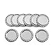 IGOGO 100 PCS Flattened Chrome Bottle Caps – Chrome Silver, 1 Inch Smooth DIY Craft Caps for Jewelry Making, Hair Bows, Resin Projects, Pendants, Scrapbooking, Art Projects