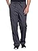Cherokee Men Scrubs Pant Workwear Professionals Tapered Leg Fly Front Cargo WW190, L, Pewter