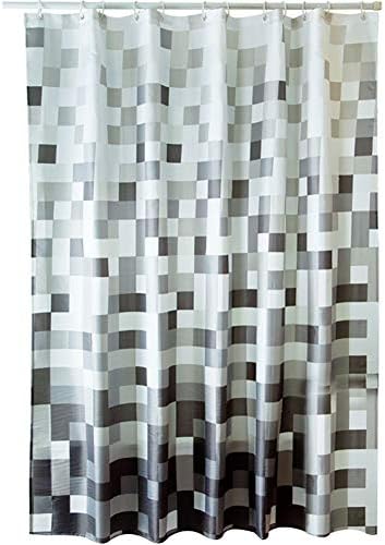 KAILUN Waterproof Polyester Fabric Shower Curtain,Midew Resistant Washable Bath Curtain For Bathroom With Anti Rust Grommets, Plastic Curtain Rings And Heavy Weighted Hem 180x200CM,180x220CM