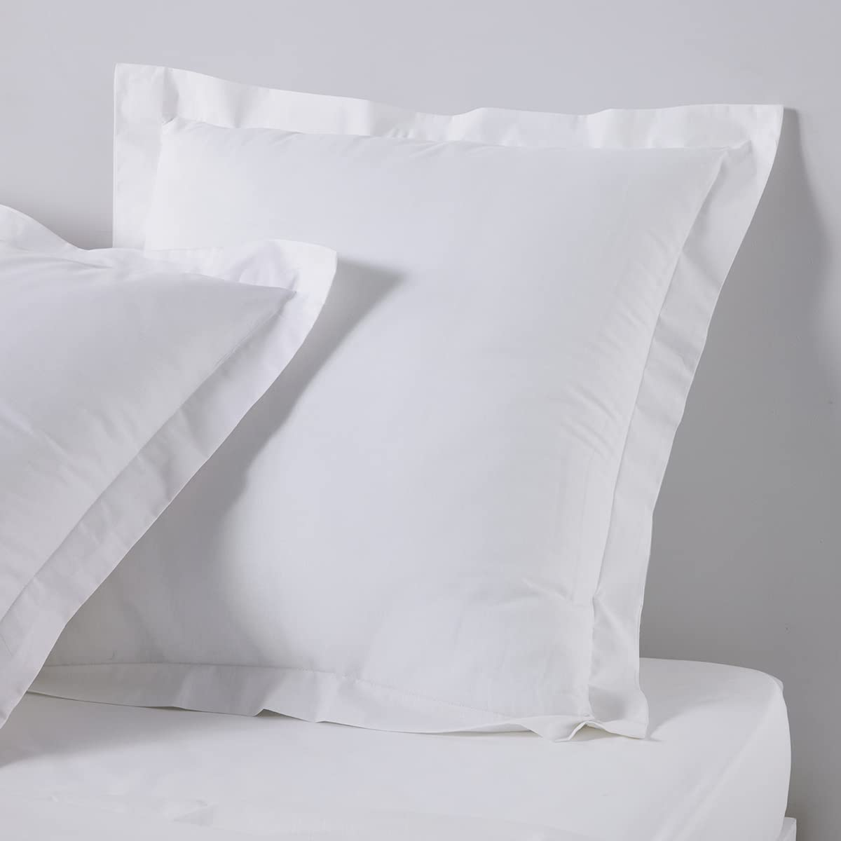 TODAY Essential Pillowcase 63 x 63 cm 100% Cotton Plain Chalk Set of 2
