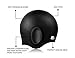 Wigoo Long Hair Swim Cap 2 Pack, 2019 Thicker Design, Waterproof Silicone Swimming Cap for Adult Woman and Men(Black+Pink)