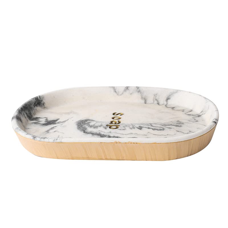 Soap Dish Resin Bar Soap Holder Marble Soap Tray