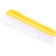 Forgrace 12 Inch Flexible Silicone Squeegee T-Bar Water Blade for Car or Home Glass Yellow Handle