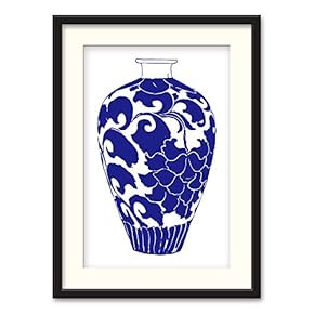 Black Paper Framed Canvas Wall Art for Living Room, Bedroom China Style Canvas Prints for Home Decoration Ready to Hanging - 23x31 inches