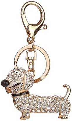 LoveAloe カジュアルバッグペンダントカーホルダーキーホルダー誕生日犬ジュエリー日常生活犬ダックスフント