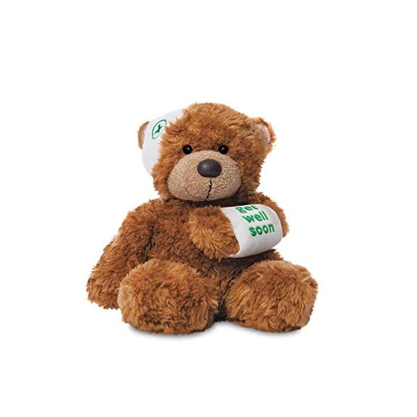 AURORA, 60384, Bonnie Get Well Bear, 9In, Soft Toy, Brown